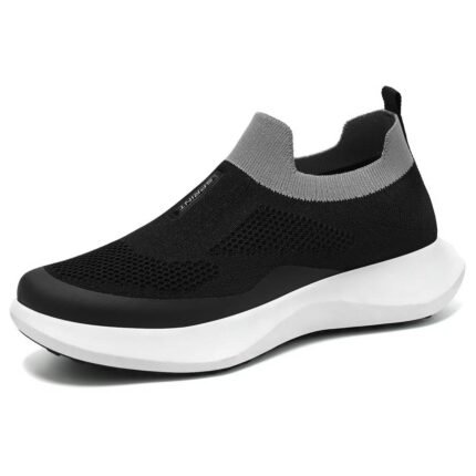 Men’s Slip-On Running Shoes – Breathable Lightweight Walking Sneakers for Sports & Casual Wear
